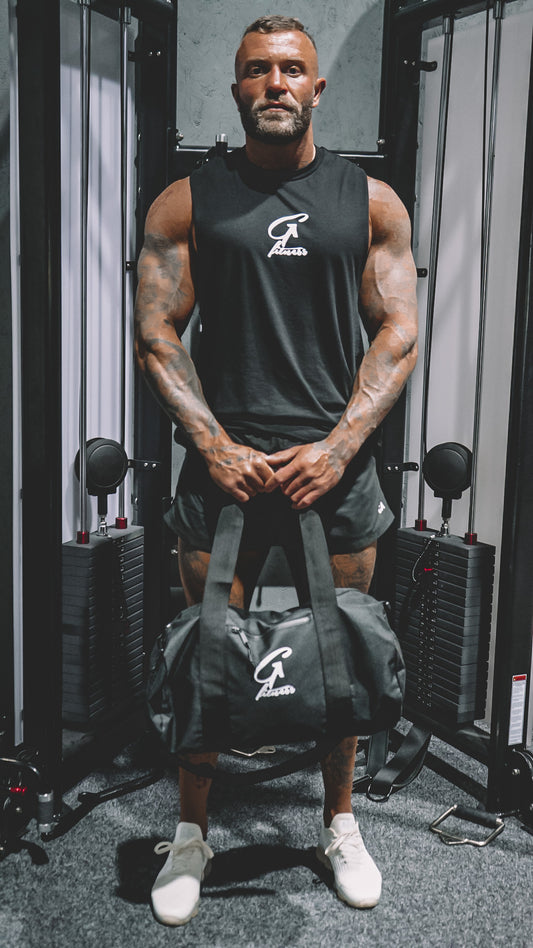 Black gym bag