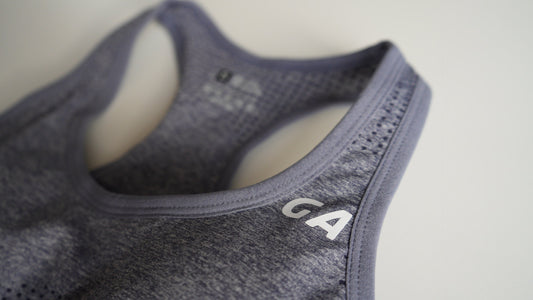 Crop top Sports bra - Grey / Blue